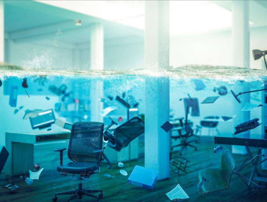 Office under water